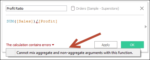Cannot mix aggregate and non-aggregate arguments