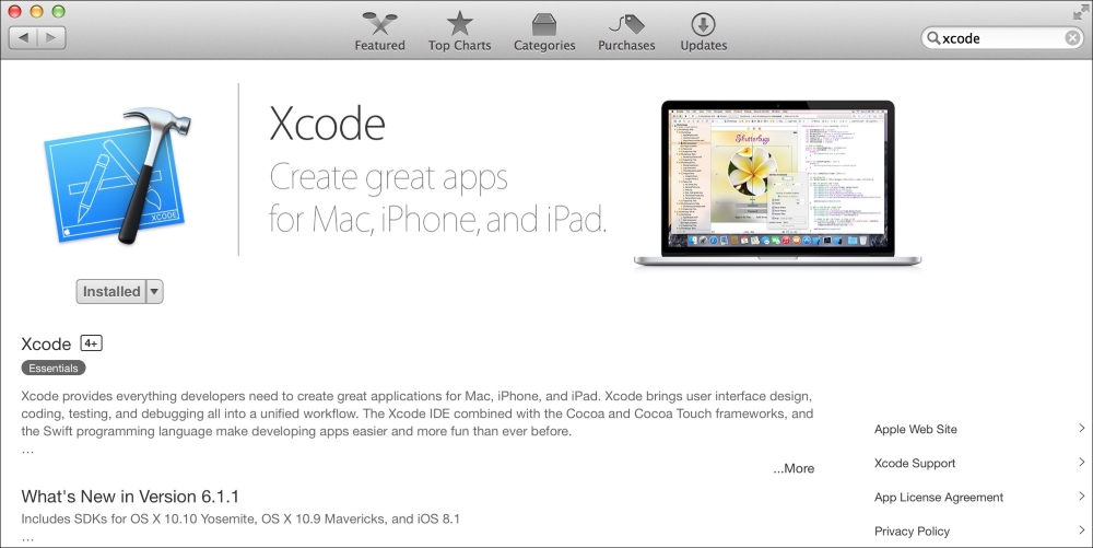 Installing Xcode