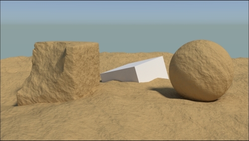 Creating a sand material using procedural textures