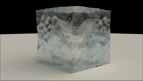 Creating an ice material using procedural textures