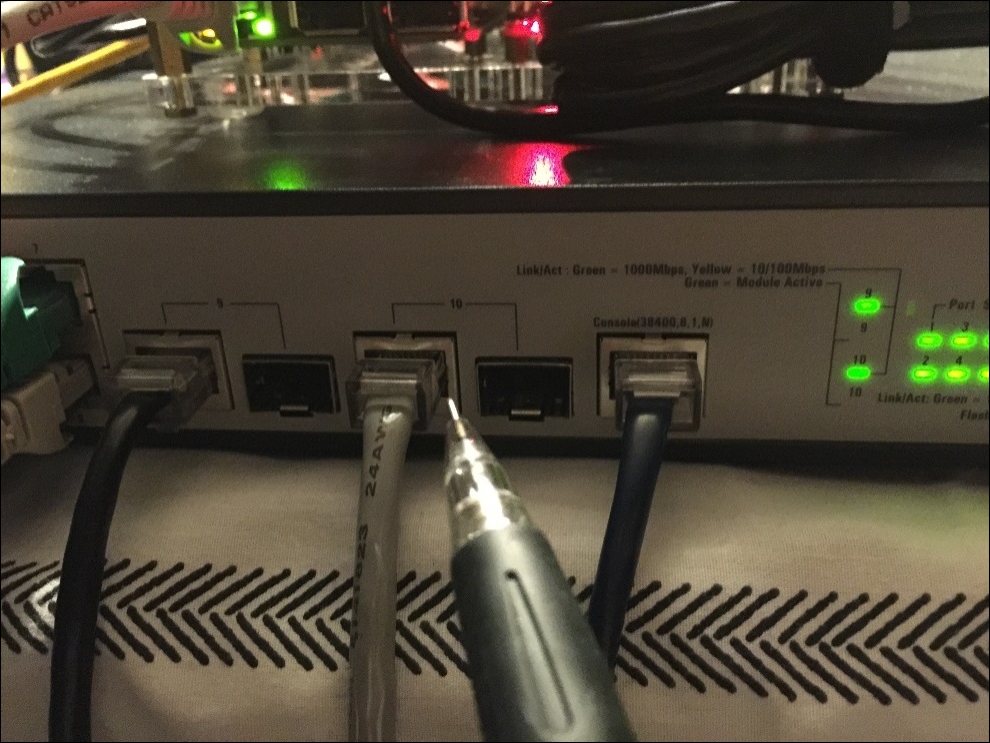 Configuring a network switch static IP address