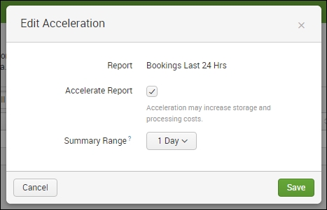 Search and report acceleration