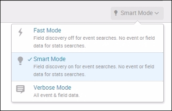 Quick searches via fast mode