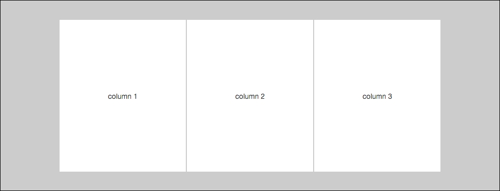 Creating a simple three-column layout