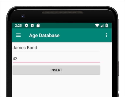 Running the Age Database app