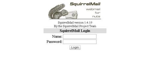 The SquirrelMail webmail package