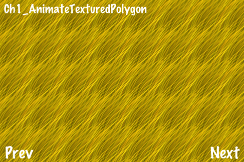 Animating a texture-filled polygon