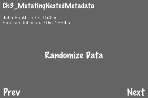 Mutating nested metadata