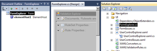 Creating the Rules Explorer window