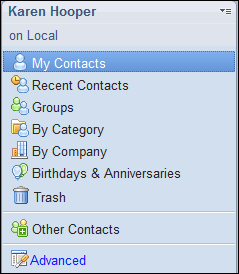Touring contacts