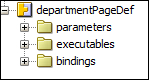 Browsing through the page definition file