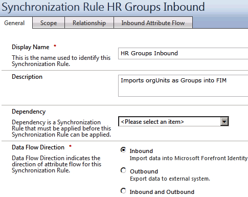 Importing groups from HR