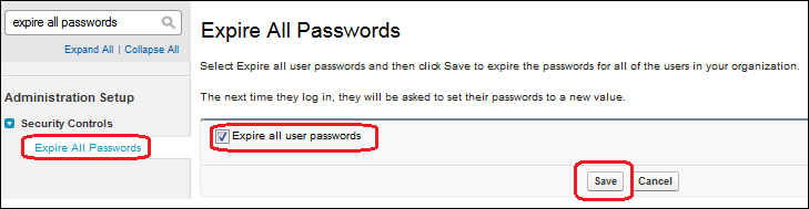 Expire all passwords