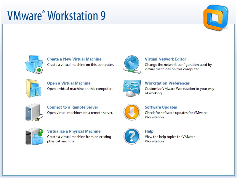 Starting VMware Workstation for the first time