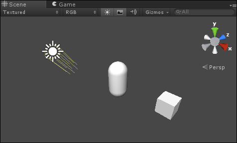 Time for action – creating two GameObjects and a new script