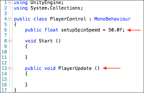 Time for action – rotating Player in SetupState