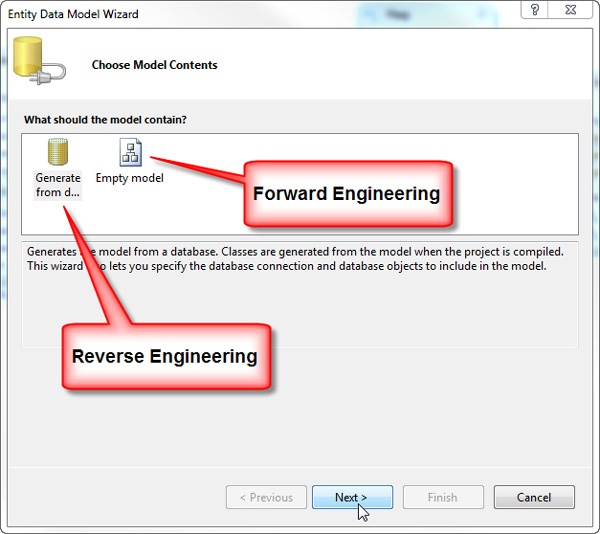 Forward Engineering ist nun eine echte Option in Visual Studio 2010