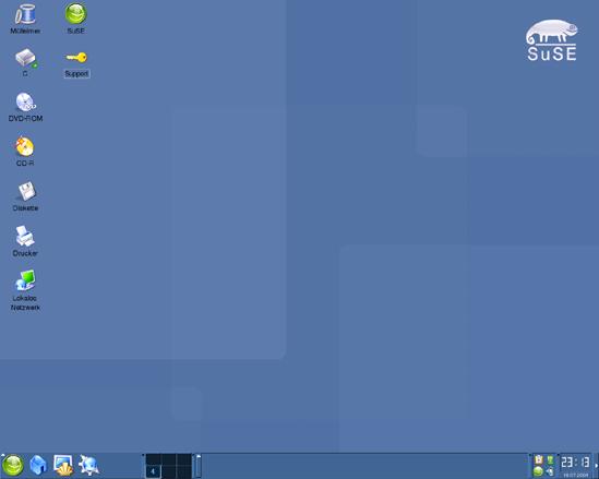 Der grafische Desktop von SUSE-Linux