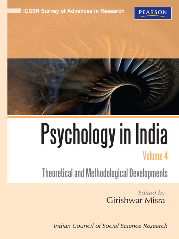 Cover image for Theoretical and Methodological Developments, Psychology in India, Volume 4