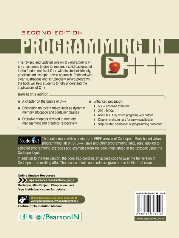 Programming in C++, 2/e