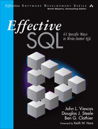 Effective SQL : 61 specific ways to write better SQL cover art